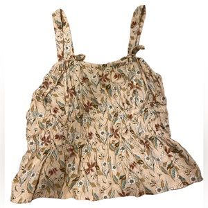 Universal thread, XL floral top with ribbons, perfect for summer!!